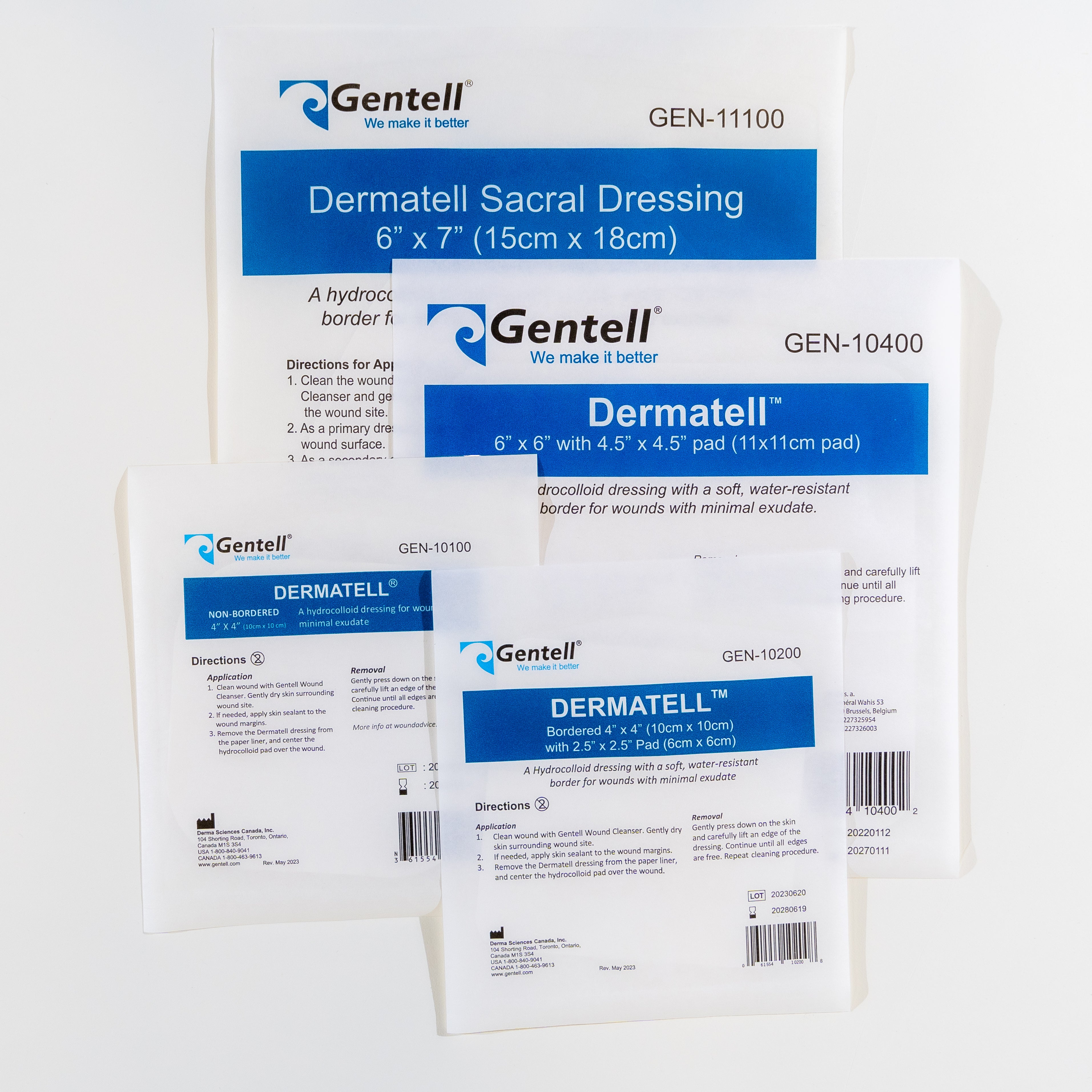 Dermatell™ Hydrocolloid Wound Dressings